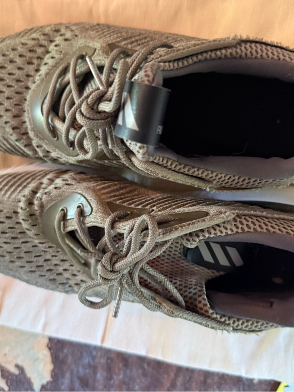 adidas AlphaBounce Taupe Athletic Sneakers